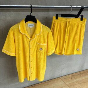 Casablanca Men New Casual Shirt Set Small Size